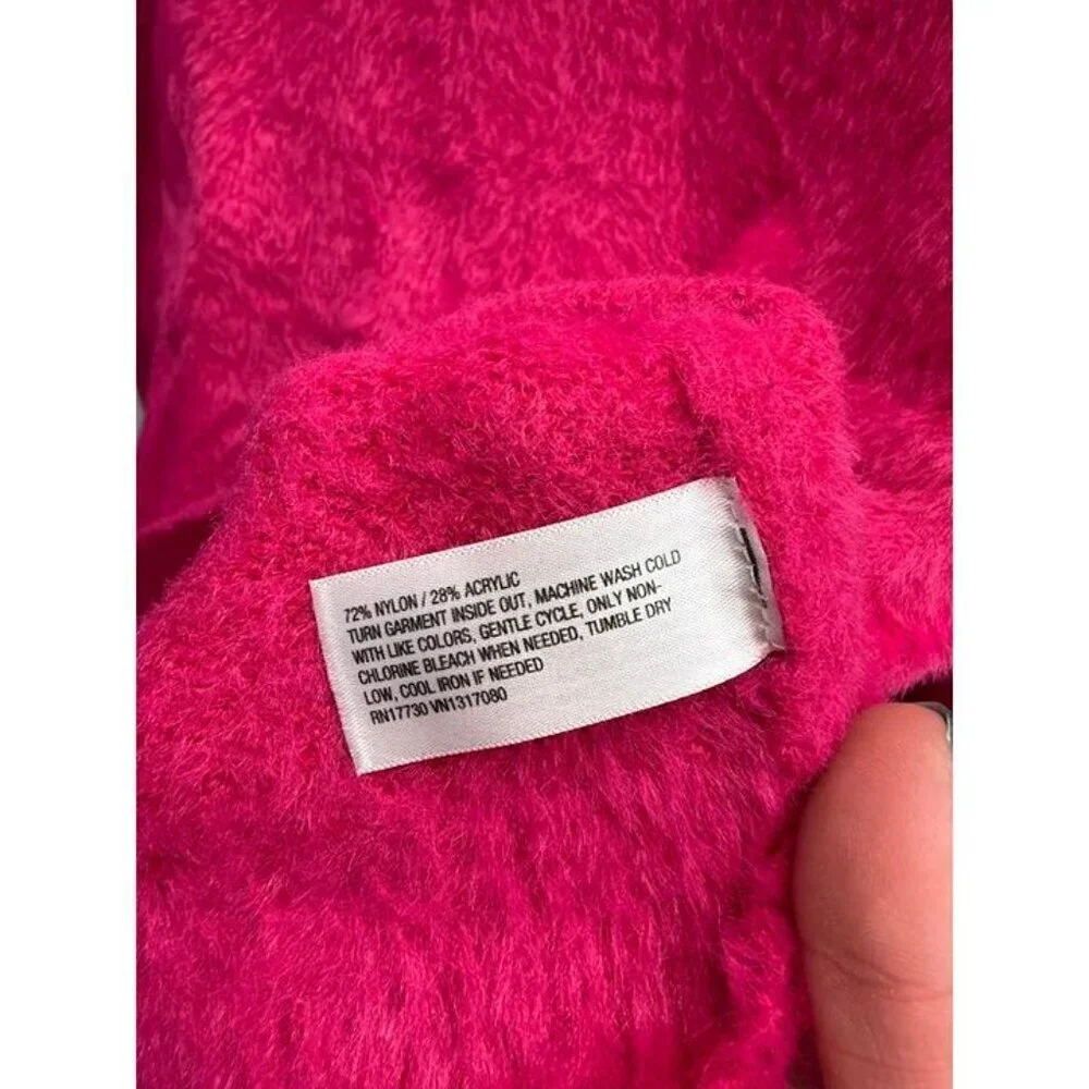 Universal Thread Pink Fuzzy Mock Neck Sweater